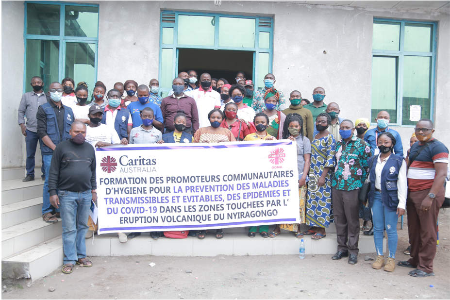 Des agents de la Caritas Goma capacités sur la prévention contre les infections du nouveau coronavirus